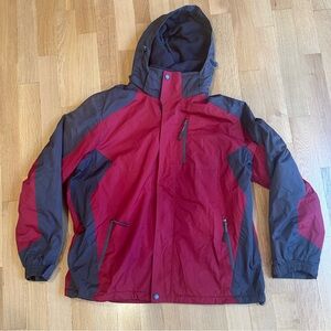 Athletech Red and Black Ski Jacket Men’s 2XL